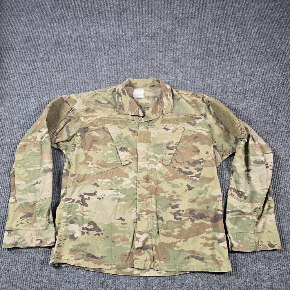 Propper Army Combat‎ Uniform Shirt Mens Medium OCP Camo Flame Resistant Jacket